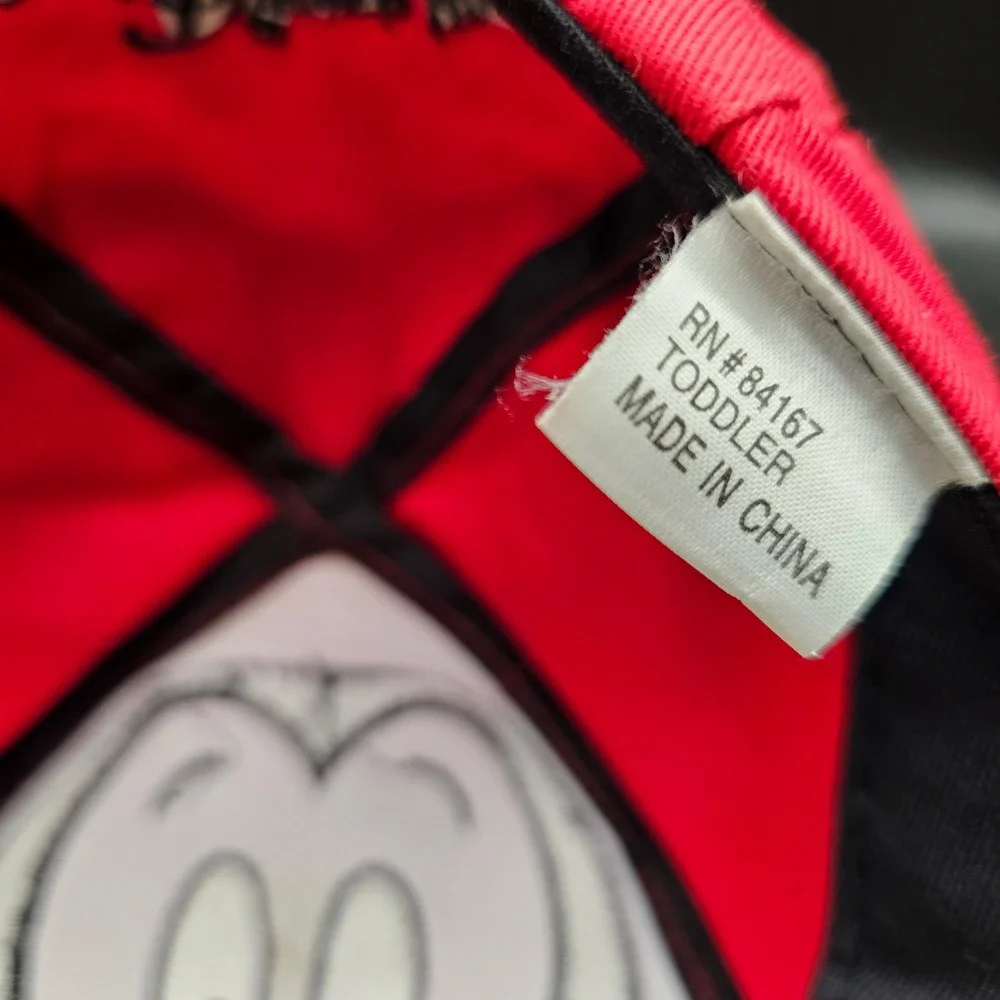 Kids Toddler Disney Walt Disney World Mickey Mouse‎ Red Yellow Baseball Cap